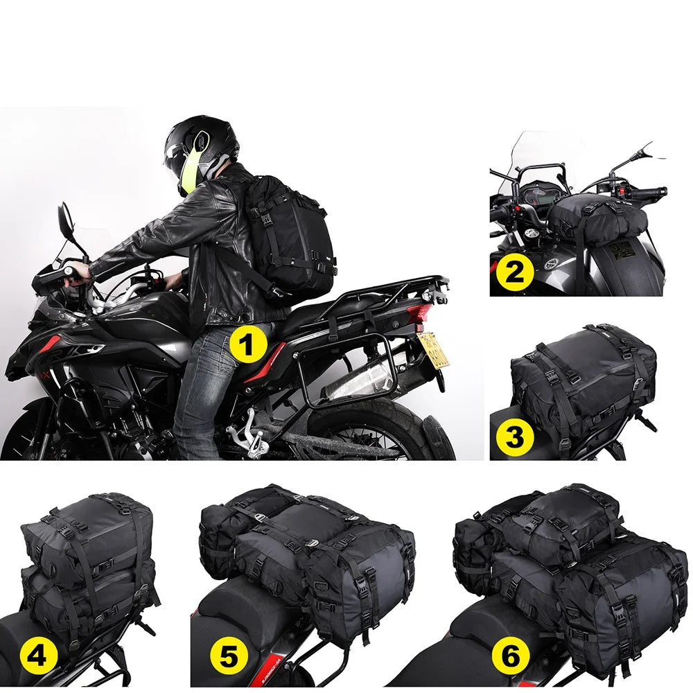 Rhinowalk Motorcycle Bag 20L Men Backpack Large Luggage Combinable Bag Multifunctional Motorcycle Bag Travel Bag
