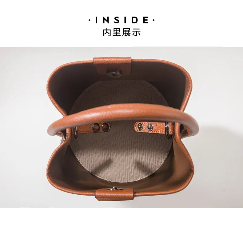 Diaper Bag Minimalist High-End Business Commuter Leather Crossbody Handbag Women Original Textured Clutch Mini