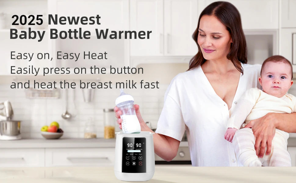 TINSOL Milk Warmer Warmer and Steriliser 6 in 1 Multifunction Breast Warmer Precise Temperature Control Baby Bottle Warmer
