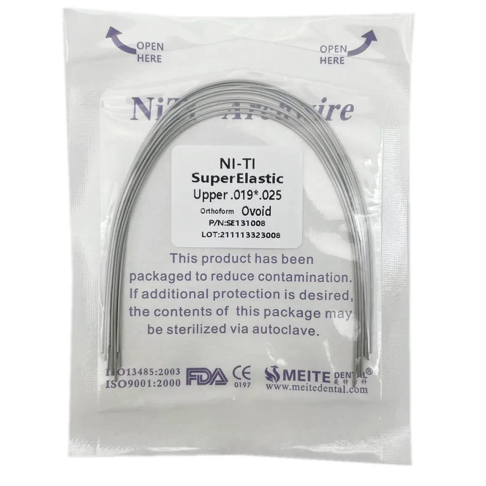 10pcs/pack Orthodontic Dental Super Elastic Oval Form Niti Round/Rectangular Arch Wires Dental Niti Arch Wire Dentist Product