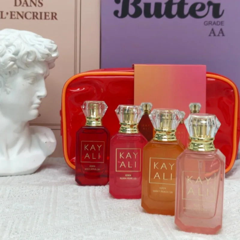 KAYALI Perfume Gift Set Unisex Eau De Parfum 4x10ml Long Lasting Fruity Floral Sweet Luxury Mini Fragrance Collection Scents