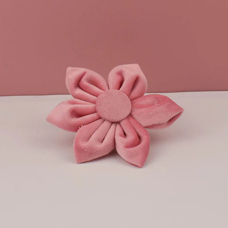 Pink Velvet Dog Collar And Leash Set For Small Medium Large Dogs Custom Engraved Nameplate Pet Supplies Dog Leash Velvet 01