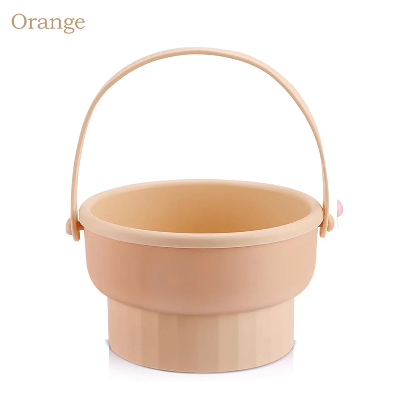 Makeup Brush Cleaner Mat 3 in 1 Silicone Washing Bowl with Brushes Scrubber Foldable Powder Puff Cosmetic Sponge Drying Tools