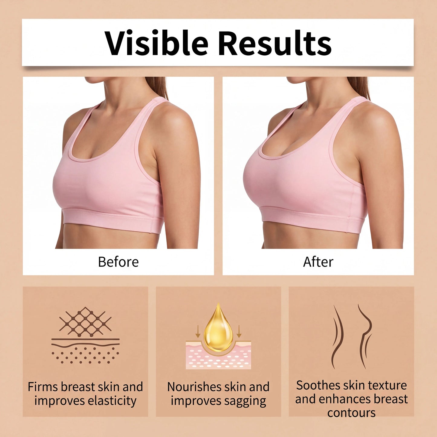 Breast Enhancement Advanced Nano-Microneedle Patch Targeted Skin Nutrition Deep Hydration Increased Skin Elasticity For Women