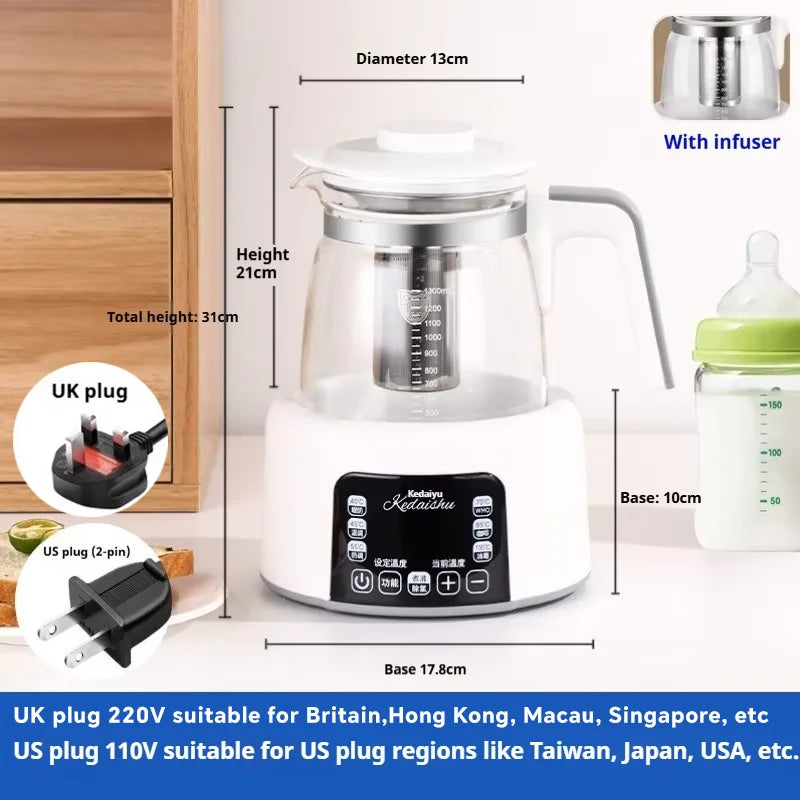 1.3L Household Constant Temperature Kettle, Fast Boiling Kettle, Baby Milk Regulator, Electric Kettle, Durable Health Pot