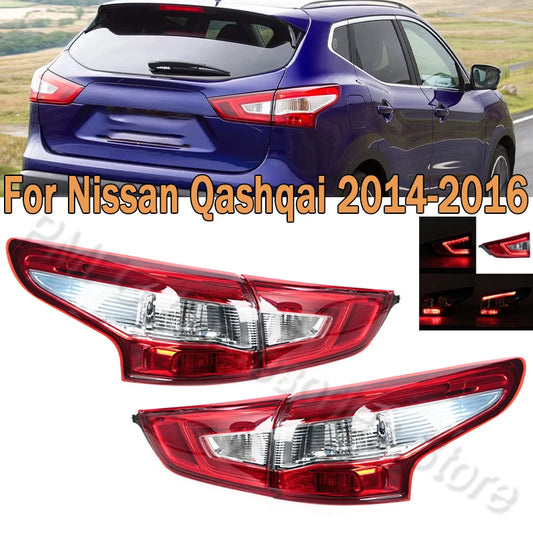 Car Tail Light Assembly Rear Turn Signal Light Stop Brake Lamp Fog Lamp For Nissan Qashqai 2014-2016 26555-4EA5A,26550-4EA5B