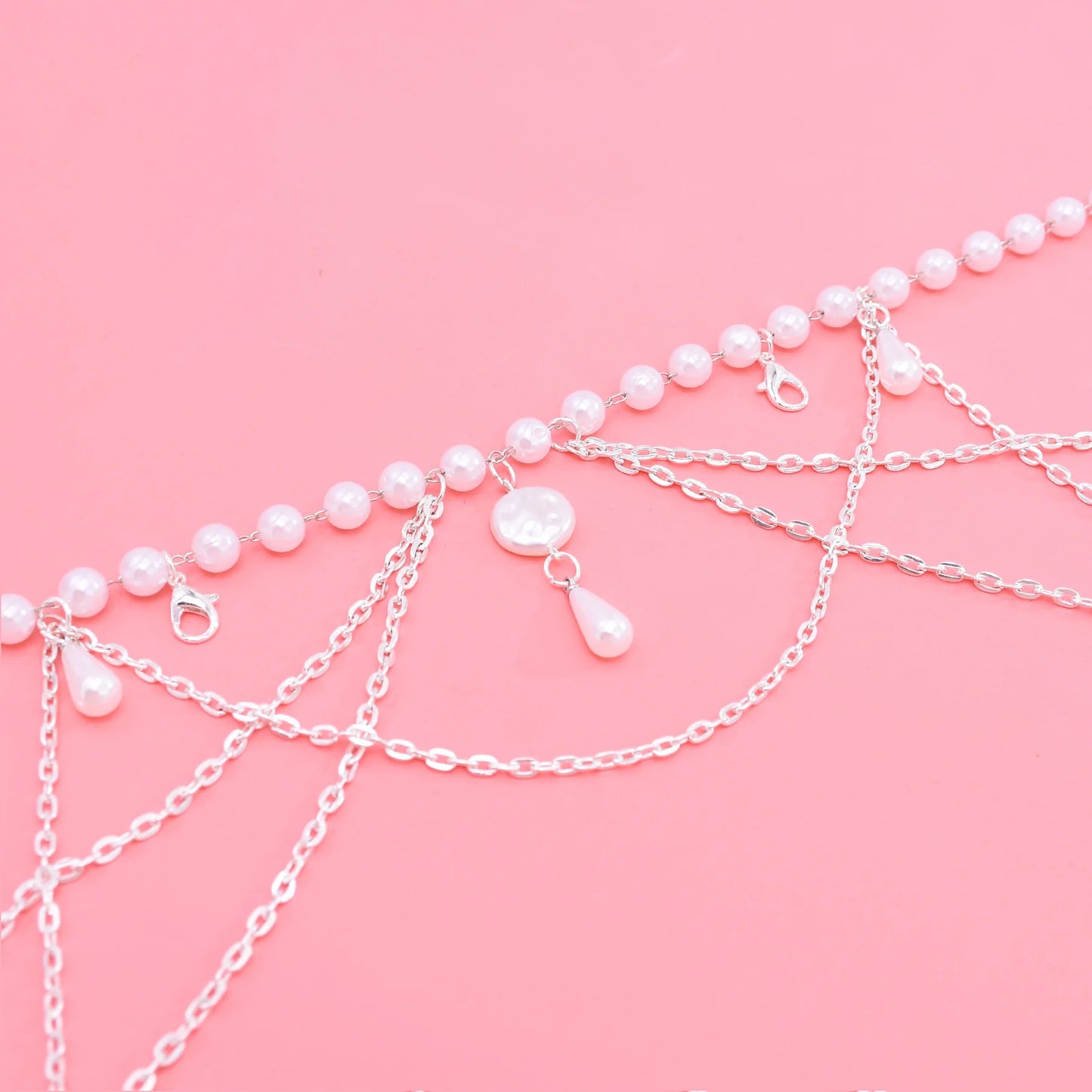 Sexy Waist Chain Belt Multi Layered Imitation Pearl Belly Body Chain Fashion Trendy Jewelry For Women Festival Party Accessories
