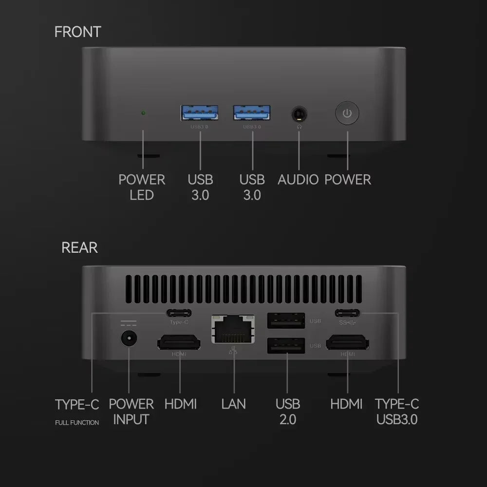 2026 Powerful Intel I9 10980HK Mini PC Windows 11 16GB DDR4 1TB SSD WiFi6 BT5.2 4K HD Compact Mini Computer for Gaming Office