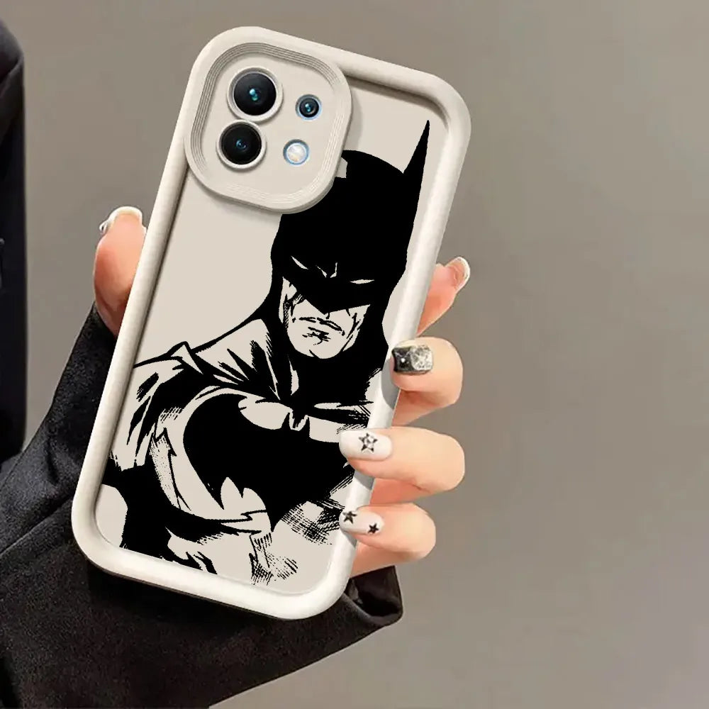 B-Bats-Mans Marvel Bat Phone Case for Xiaomi Mi 13T 14 T 15 15T Pro 17 Ultra Poco M7 M8 F8 F7 X6 X7 X8 Pro Max Shockproof Cover