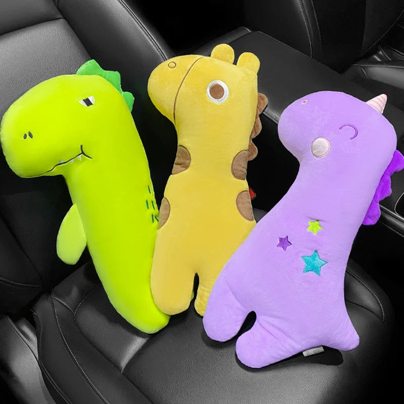 Kids Car Neck Pillow Universal Cute Cartoon Child Car Car Seat Belt Sleeping Pillow Support Leaning Head Baby Seats Accessories