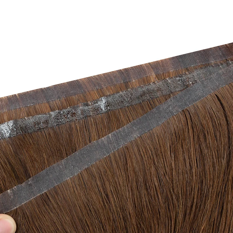 Seamless Natural Tape Weft  Long PU Skin Weft Tape in Human Extensions No Glue  Human Hair For Fine Hair 80cm Long Weft Bundles