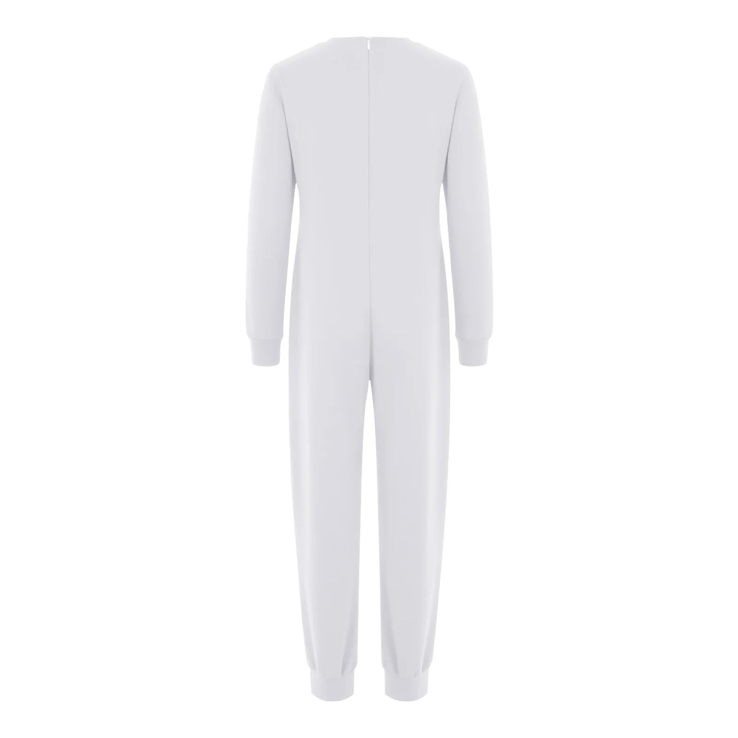 Children Special Needs Adaptive Clothing Solid Color Long Sleeve Zipper Back Jumpsuit Cotton Rompers Workout Sports Bodysuit