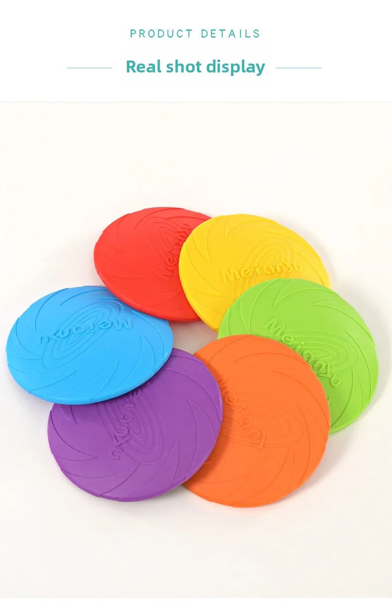Dog Flying Saucer Interactive Funny Pet Cat Toy Dog Game Flying Discs Resistant Chew Puppy Training  Pet Dog Supplies
