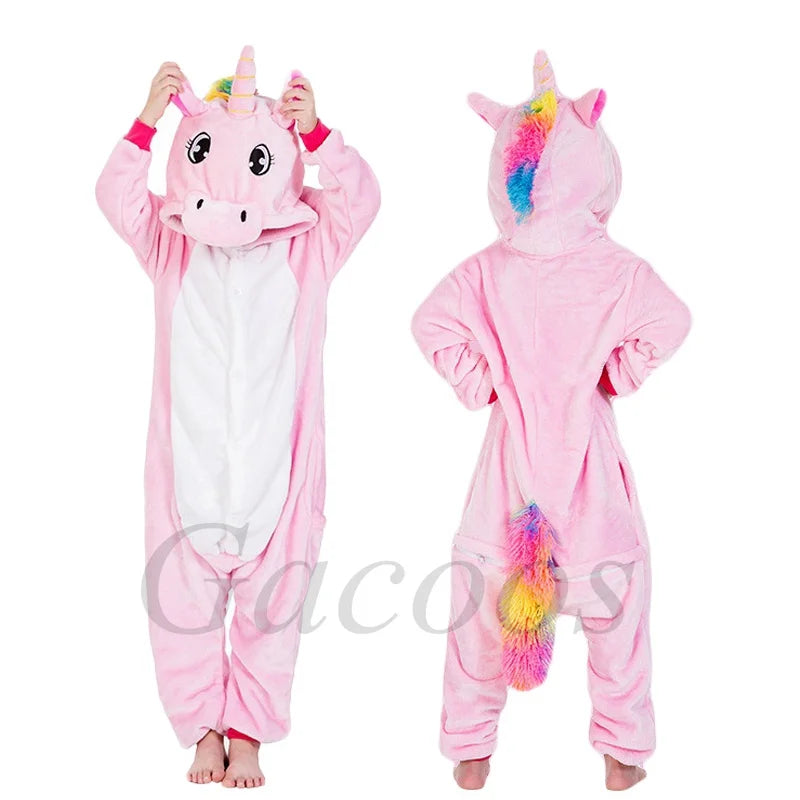 Kigurumi Onesie Kids Capybara Pajamas For Children Christmas Blanket Sleepers Baby Costume Winter Boy Girl Cat Jumspuit