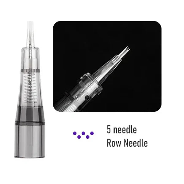 20PC Tattoo Needles Microblading Cartridge  Disposable Safety Sterilized For Micropigmentation Eyebrow Tattoo Accessori