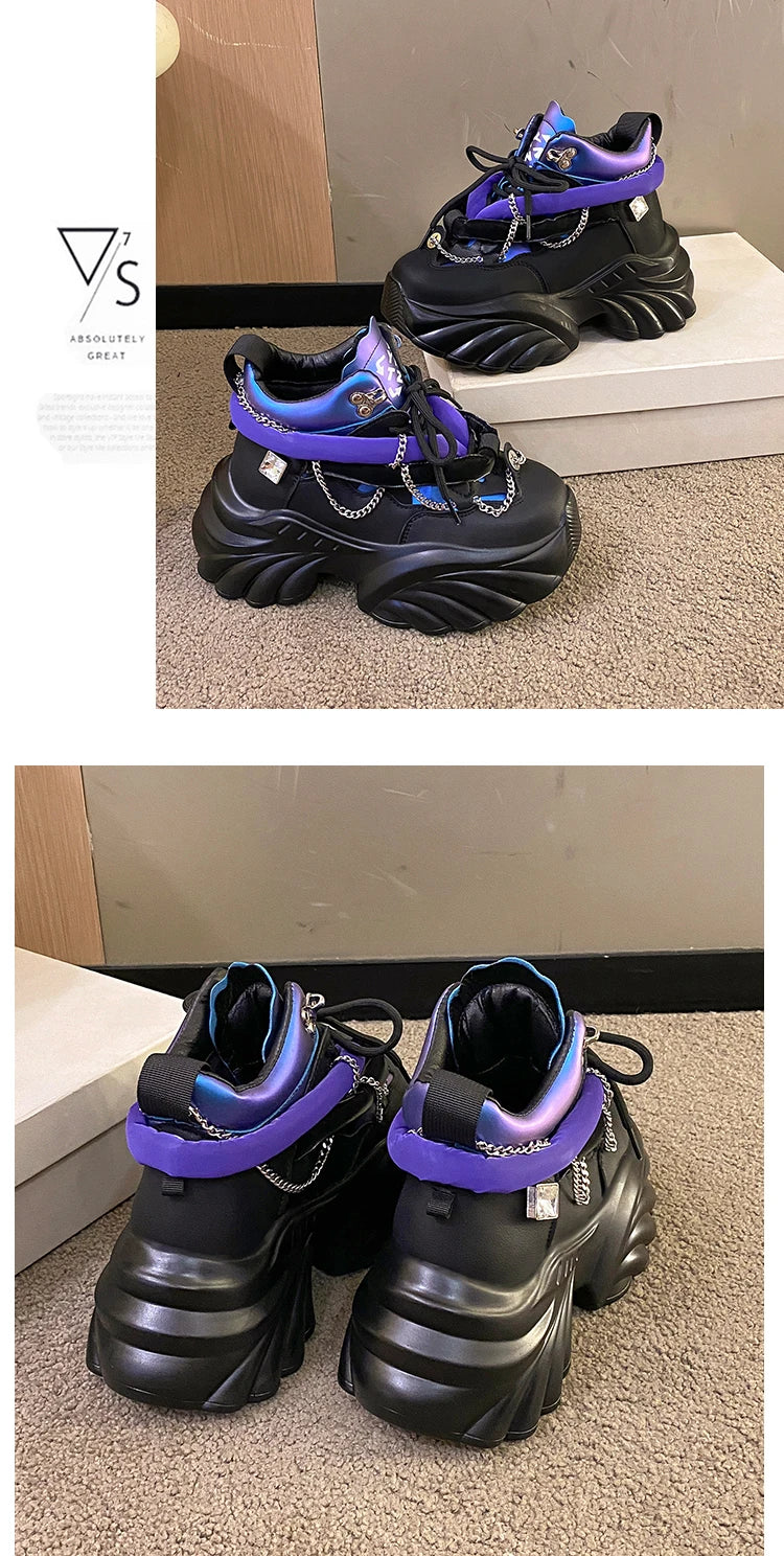 Lovely Kawaii Women sneakers wedge casual shoes woman sneakers women running shoes woman lace-up female sneakers Loafers Shoes