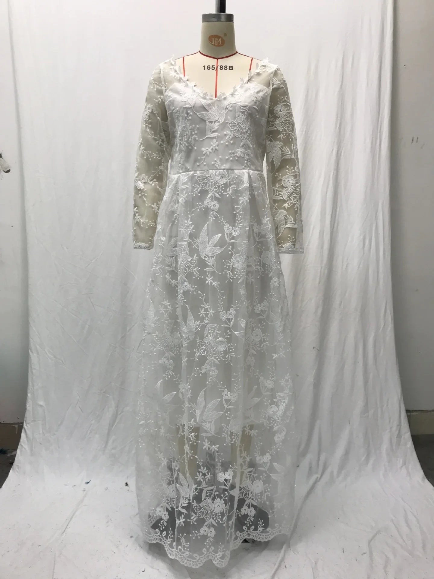2025 New White Lace Long Sleeve One Shoulder Women's Dress Wedding Dress Evening Gown Elegant Classy Female Fashionable