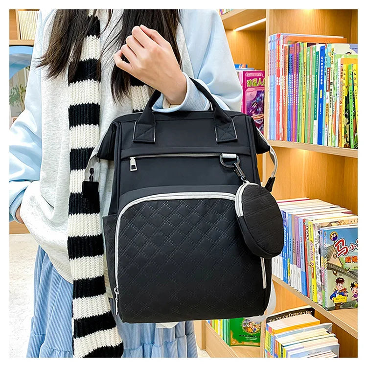 Diaper Bag Backpack Baby Essentials Travel Tote Multifunction Waterproof with Changing Station Pad Stroller Straps Big for Mommy