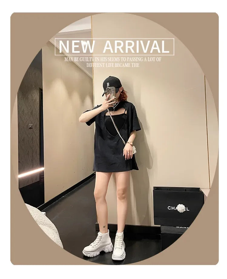 New Women Run Star Sneakers High Top Platform Women Sports Shoes White Black Casual Fashion Canvas Shoes Vulcanized Shoes Feme