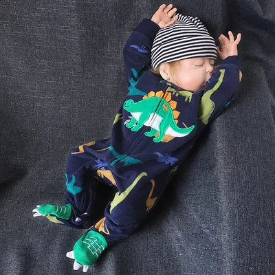 New Hot Polar Fleece Pajamas Baby Winter Romper Cover All Jumpsuits Newborn Boys Clothing Little Girl Fall Clothes Toddler 0-12M