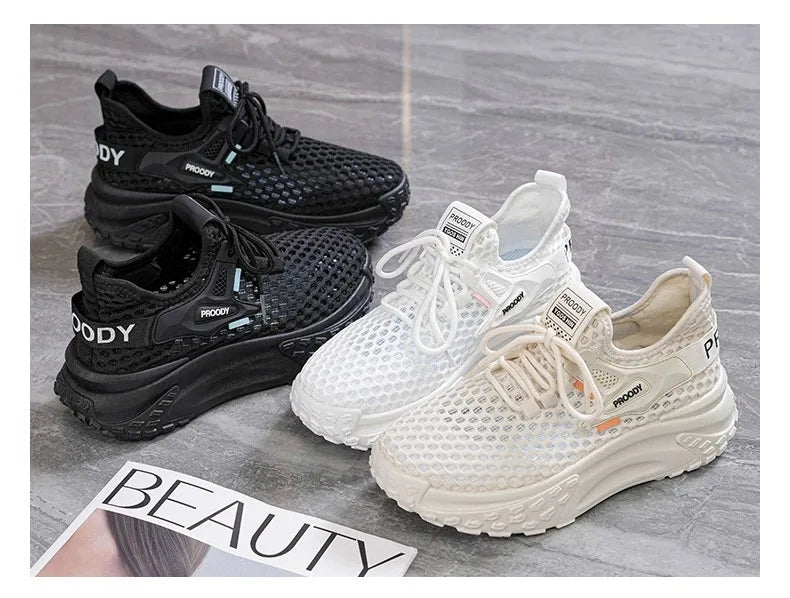 Breathable Women Running Shoes Lightweight Female Sports Shoes Fashion Tennis Outdoor Soft Lace Up Women's Sneakers Q110