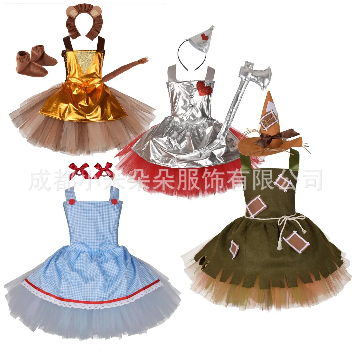 Halloween Wizard of Oz Cosplay Dress Fashion Stage Performance Costume for Girls Dress Up Set Party Costumes Outfits 2026 New