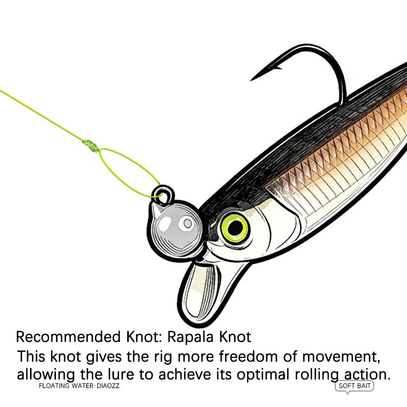 Competition Edition Floating TPE Soft Bait 2.5" 3" Midosto Wacky Rig Lure Rolling Action for High-Pressure Fishing for Bass Pike