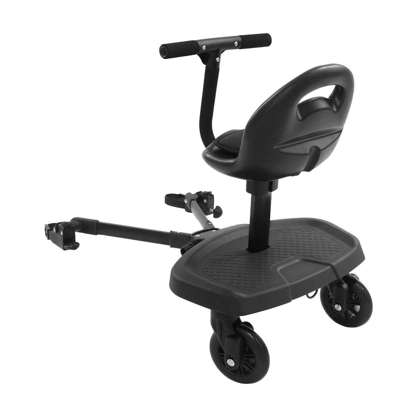 Baby Stroller Pedal Board Toddler Footboard , Child Pedal Attachment to Universal Strollers with Seat For Infants 2-6 years