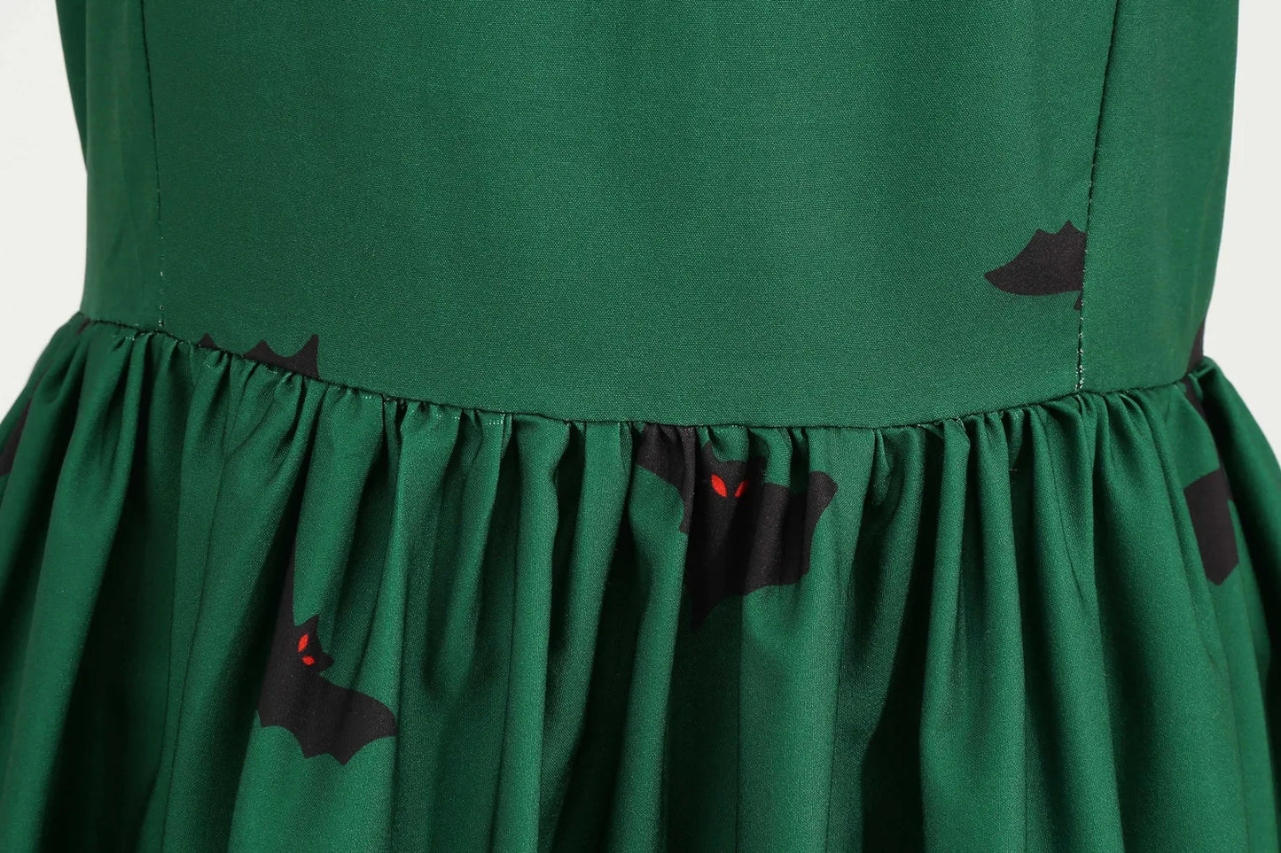 Halloween Gothic Dress Costume - Women's Retro Lace round Neck Short-Sleeved Printed Maxi Dress for Cosplay Party