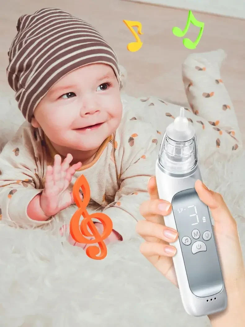 Electric Nasal Aspirator for Babies and Infants Gentle Snot Booger Cleaner Nasal Suction Machine for Congestion Relief Baby Care