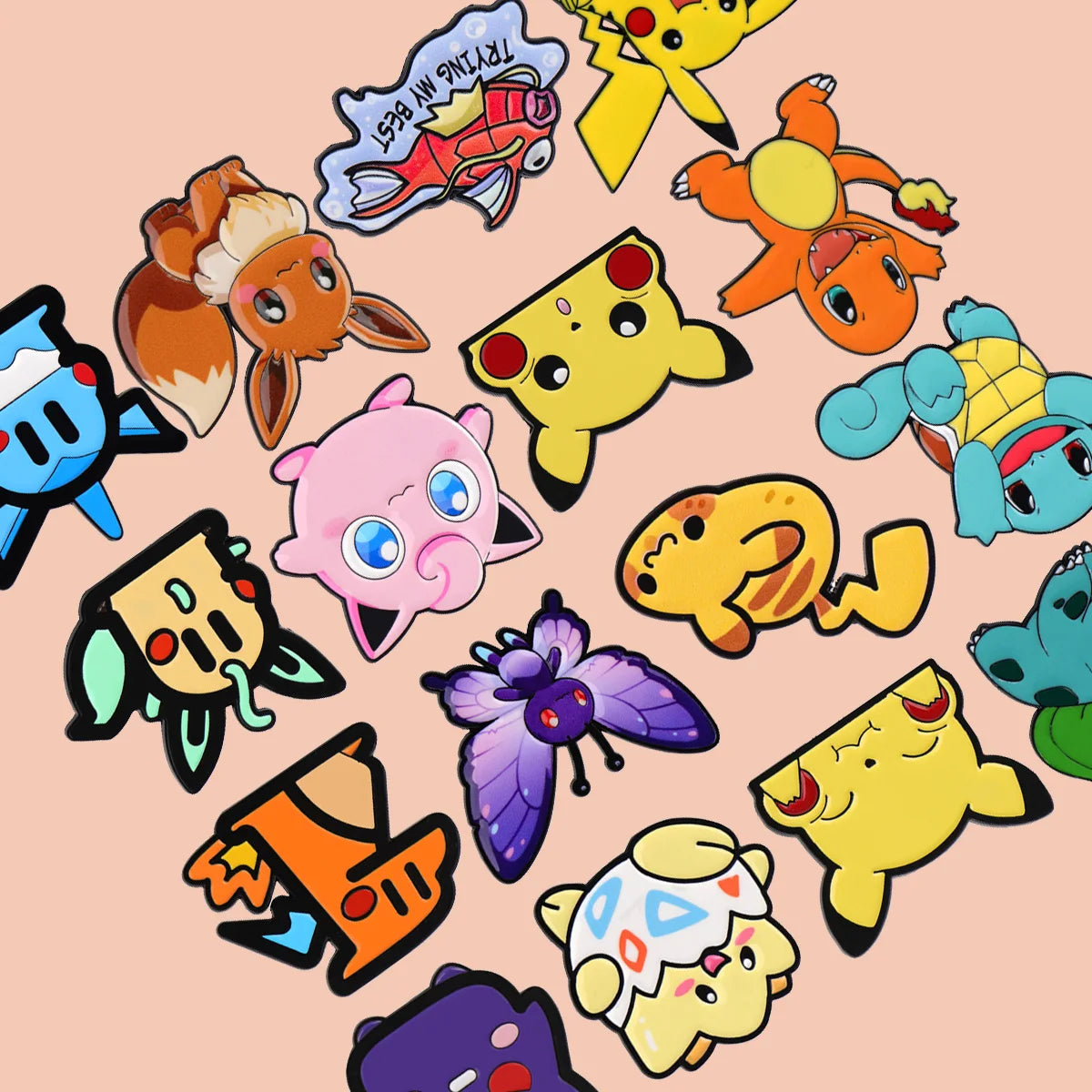 Mix 1-13pcs/set Kawaii Elves Series Enamel Pin Anime Metal Brooch Backpack Hat Bag Collar Badges Fashion Jewelry Collection Gift