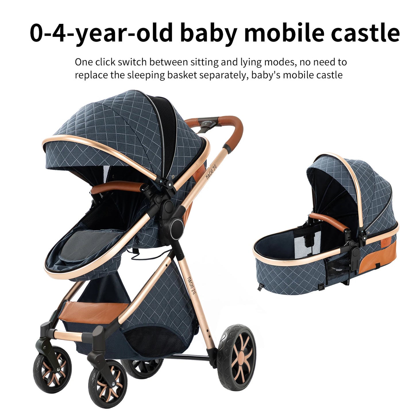 Baby stroller 3 in 1 for newborn Lightweight baby stroller cars for child car seat compact baby stroller foldable baby stroller
