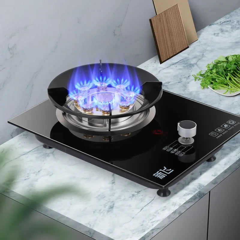 Frestec Single Burner Gas Stove for Natural Gas LPG Home Use High Power Desktop Built in Stove WWW