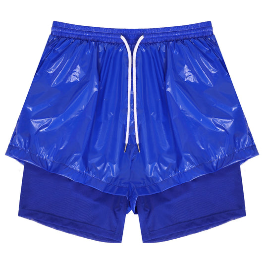 Men Leak-proof Diaper Cover Shorts Mesh Liner Waterproof Double Layer Shorts Swimming Suit Nursing Special Needs Reusable Briefs