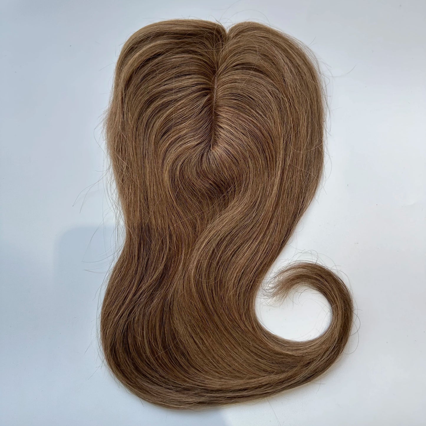 Natural Hair Topper Human Hair Accessories For Women Straight Hair Clips Wigs 18inch Lady Hairpieces Machine Made Base Toppers