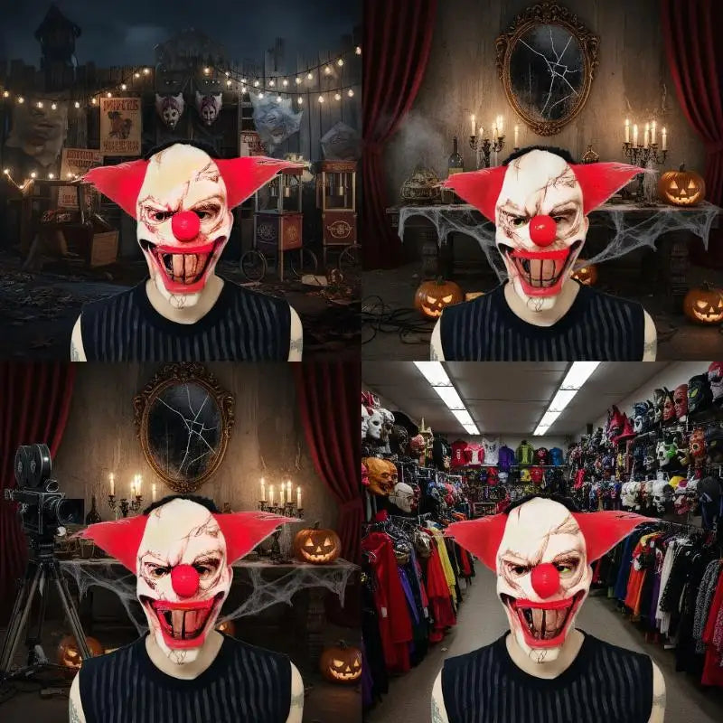 Halloween Various Clown Mask Cosplay Party Mask Latex Masks Helmet NPC Funny Prank Scare Headgear Bar Party Costume Props Mask