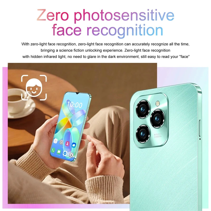 HOT 2026 NEW Original For 40 Pro Brand New 6.8 inch Full Screen Smartphone 4G 5G Cell Phone 6800mAh Mobile Phones Global Vers