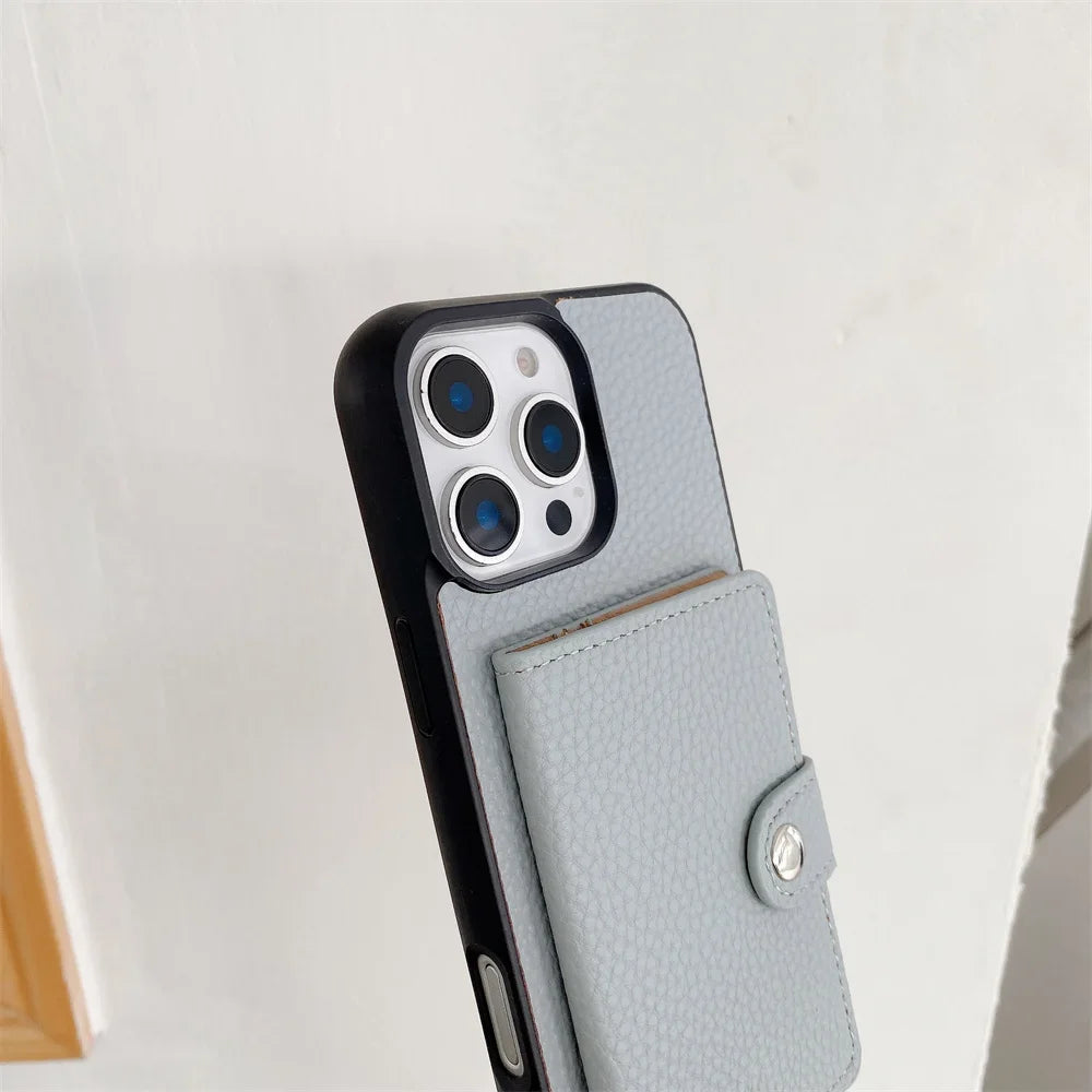 Crossbody Wallet Card Slot Coin Purse for IPhone 17 Air 16 15 Plus 14 13 12 11 Pro Max Leather Protective Phone Case Cover