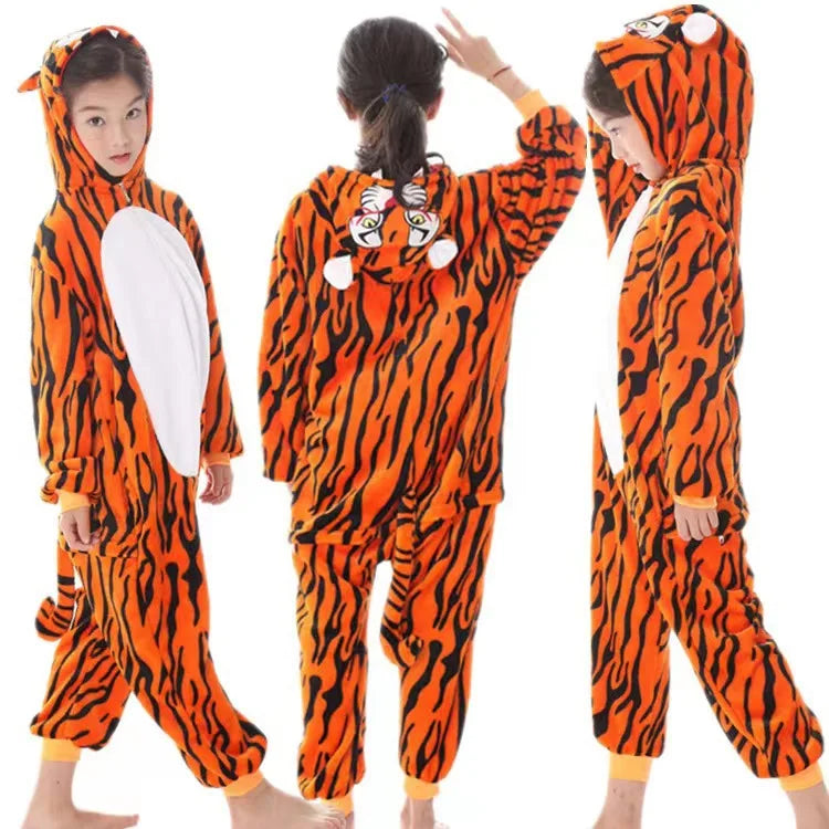 Kigurumi Onesie Kids Capybara Pajamas For Children Christmas Blanket Sleepers Baby Costume Winter Boy Girl Cat Jumspuit