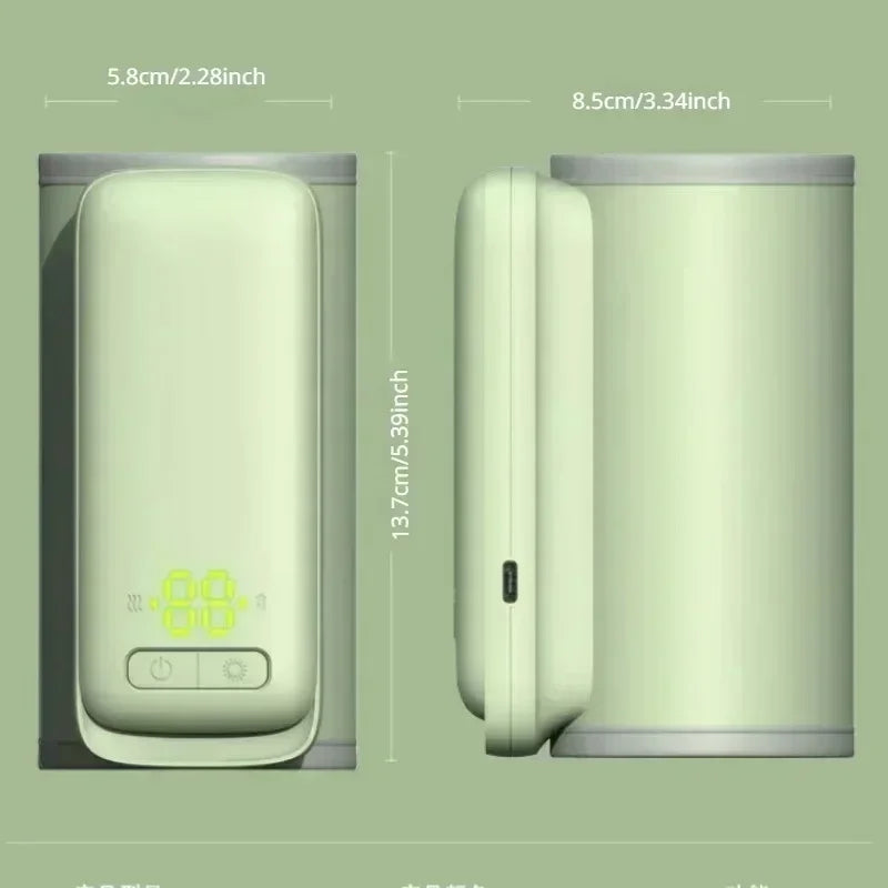 Rechargeable Baby Bottle Warmer 6Heat Level Multifunction Breast Milk Warmer Accurate Temperature Control Baby Bottle Heat