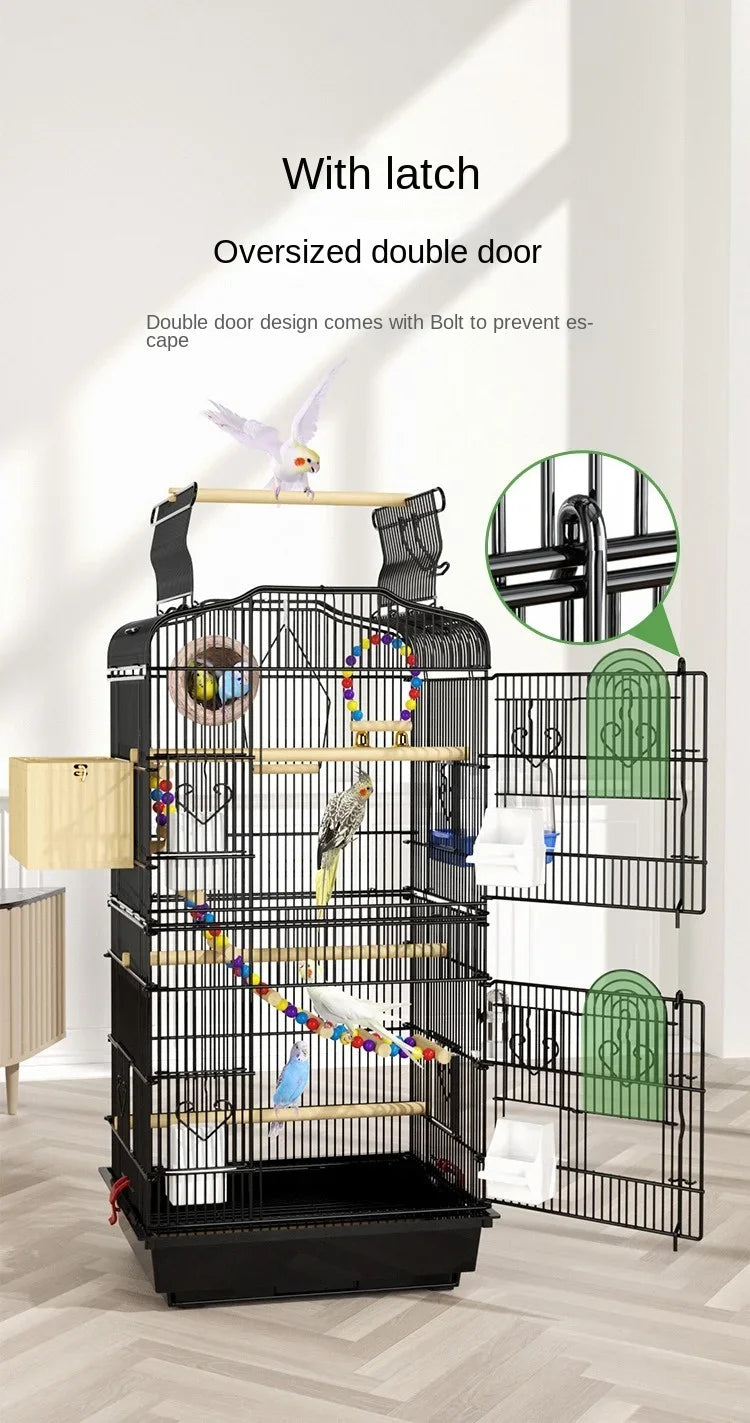 Hut Feeder Nest Bird Cage Parrot Carrier Breeding Villa Home Bird Cage Pigeon Luxury Oiseaux Accessoires Products Pet