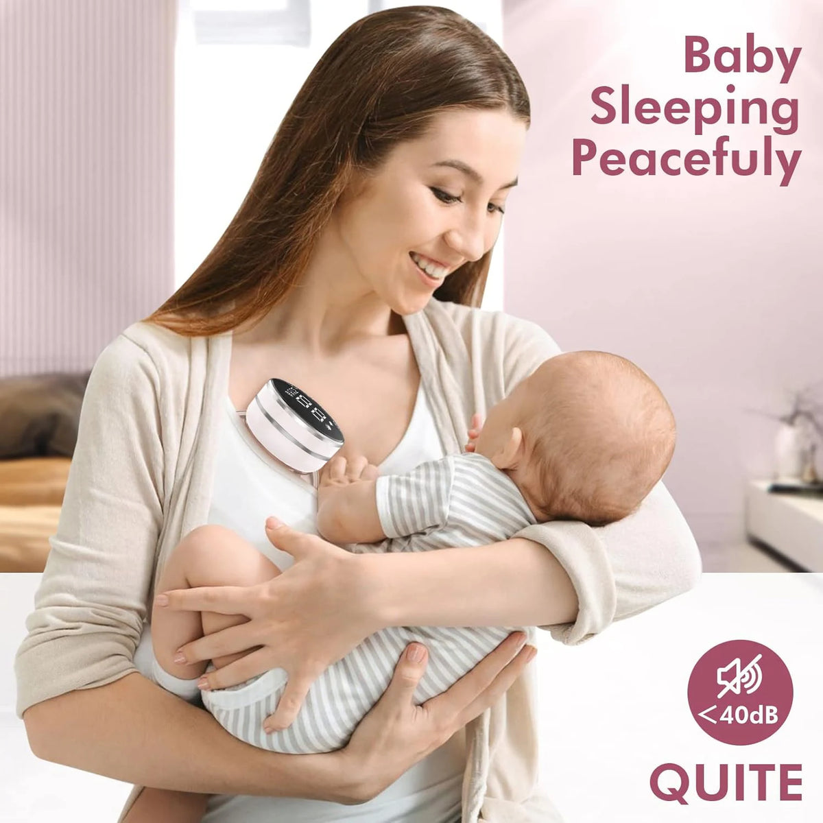 1PCS Wearable Breast Pump Portable Breast Milk Machine Fully Automatic Breast Pump Mother and Baby Supplies Electric Breast Pump