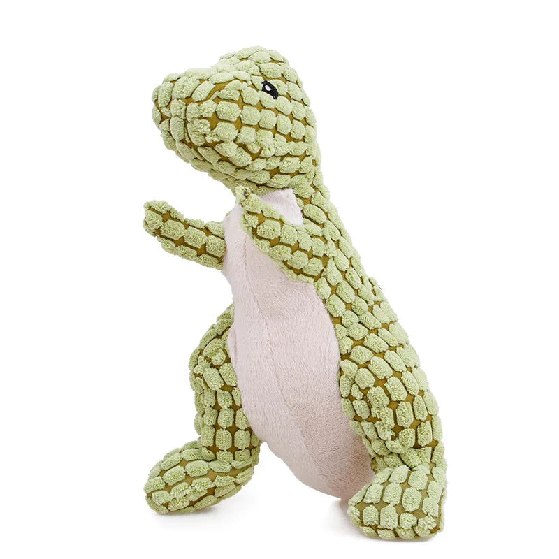 Plush Dog Toy Animals Shape Bite Resistant Squeaky Toys Corduroy Dog Toys for Small Large Dogs Puppy Pets Training Accessories