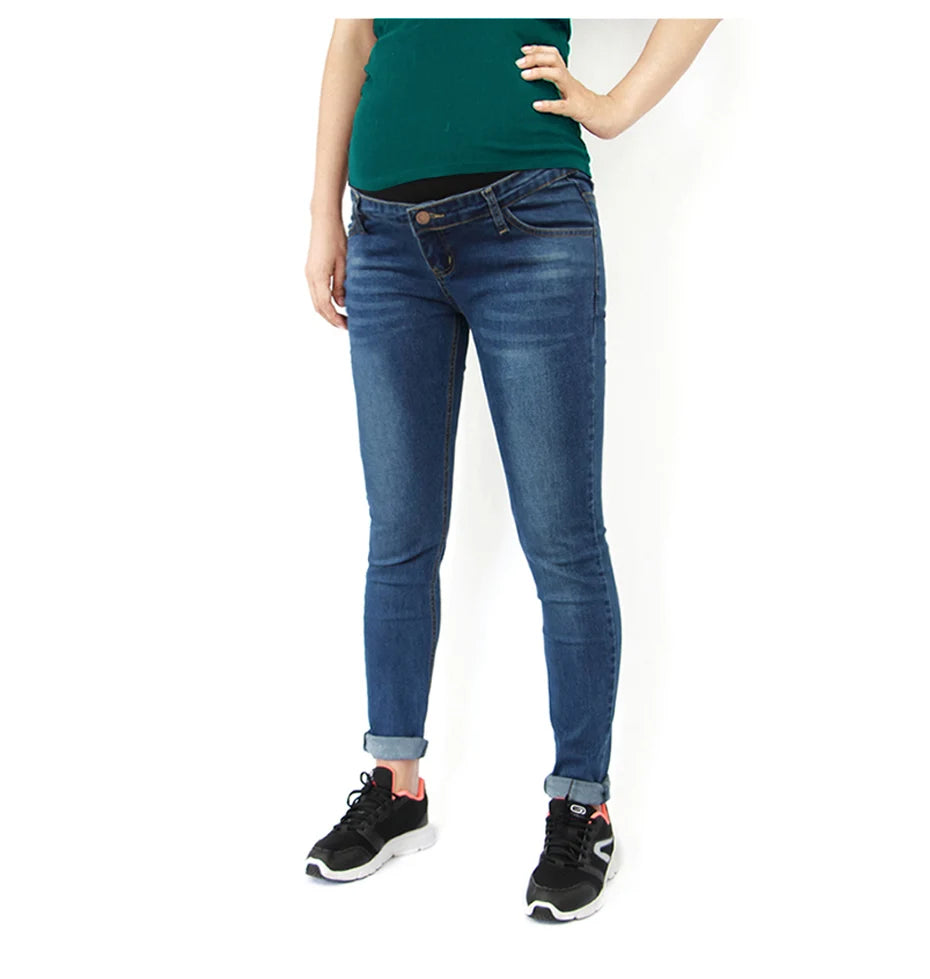 Maternity Clothing  Jeans Insert Panel  Skinny  Cotton Denim Pants for Pregnant Women Pregnancy Clothes