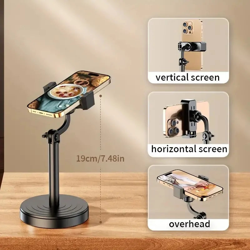 Desktop Phone Holder Live Broadcast For Smart Phone Adjustable with Phone Holder Stand Bracket For Mobile Telefoon Statief Stand