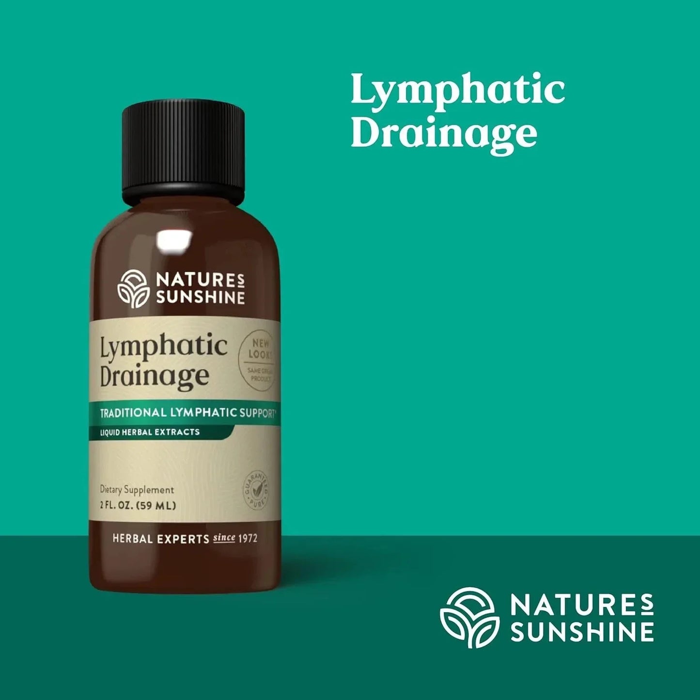 59 ML Lymphatic Drainage Supplement - Support Liquid Herbal Extracts Immune Support, Cleanse & Detox