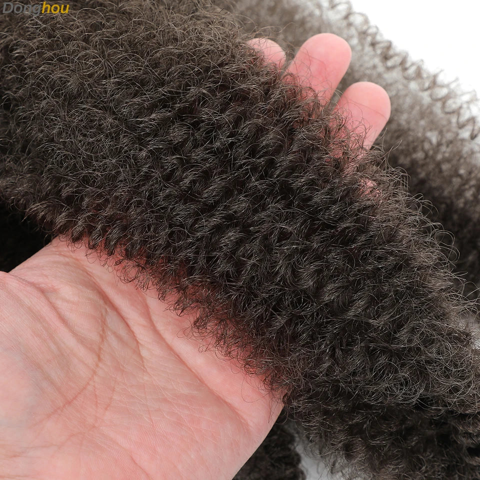 Donghou Ombre Blonde Ginger Afro Twist Hair 350 1B 30 27 613 Bug Colors Springy Twist Braiding Hair for Soft Locs Marley Braids
