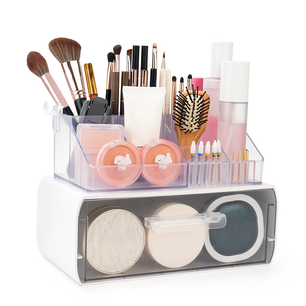 Acrylic Storage Rack Nail Art Tools Organizer Nail Salon Display Rack Large Capacity Storage Box Gel Polish Cosmetic Drawer