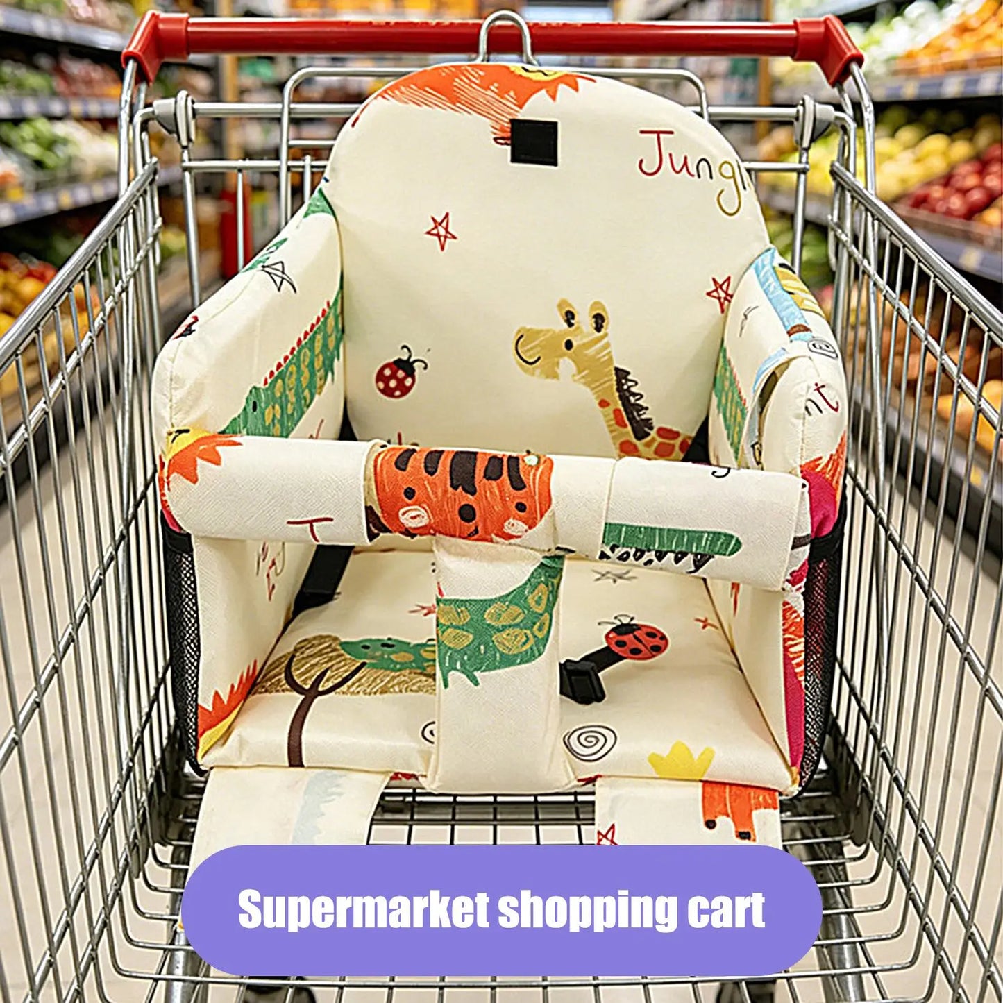 Kids Shopping Cart Cover Swing Liner For Children Kids Booster Seat Cover For Restaurant Dining Room Home Vacation Shopping