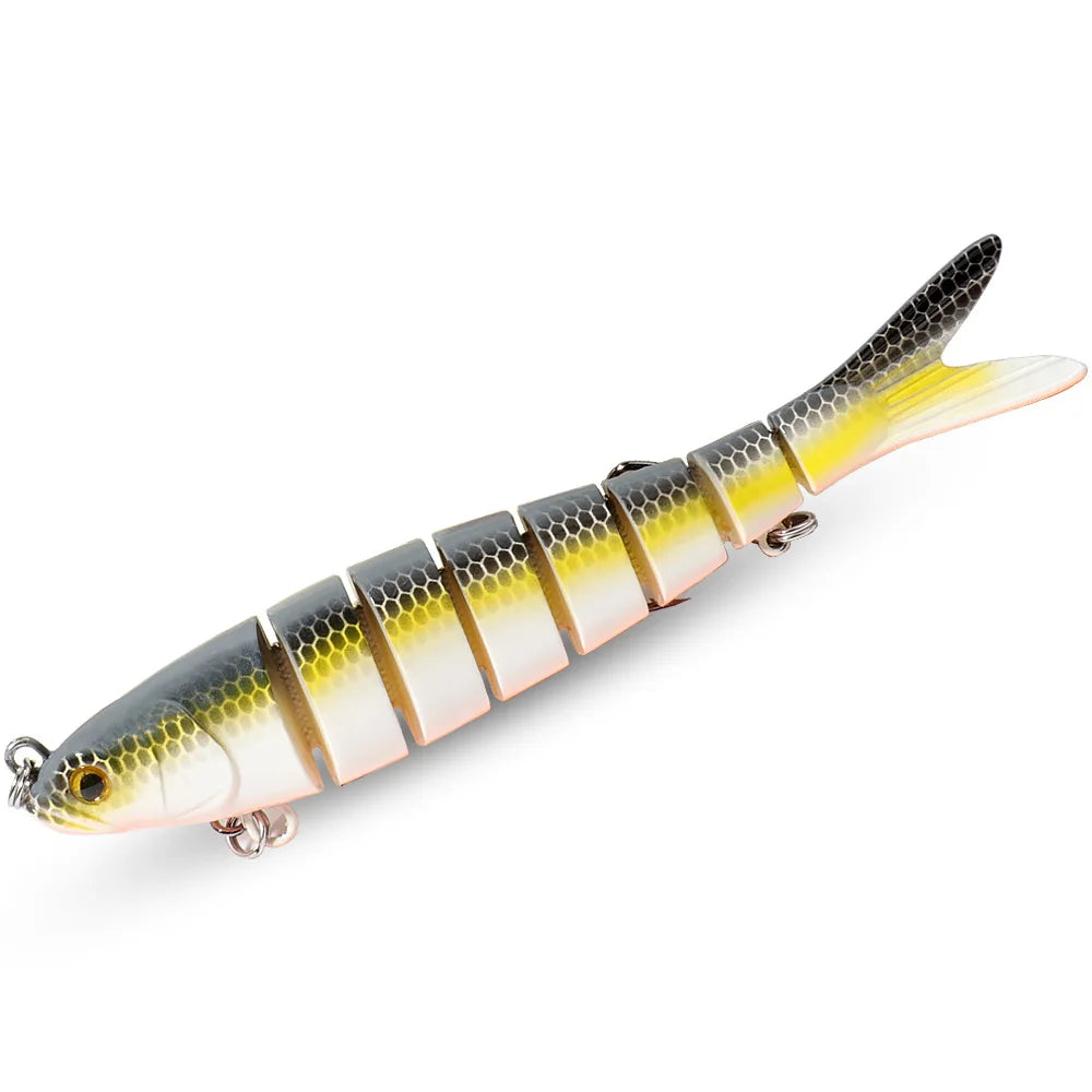 Swimbait 11g 16g 27g Joint Bait Slow Sinking Bionic Fish Swimming Pesca Bass Treble Hook Carp Fishing Tackle 8 Segment Hard Lure
